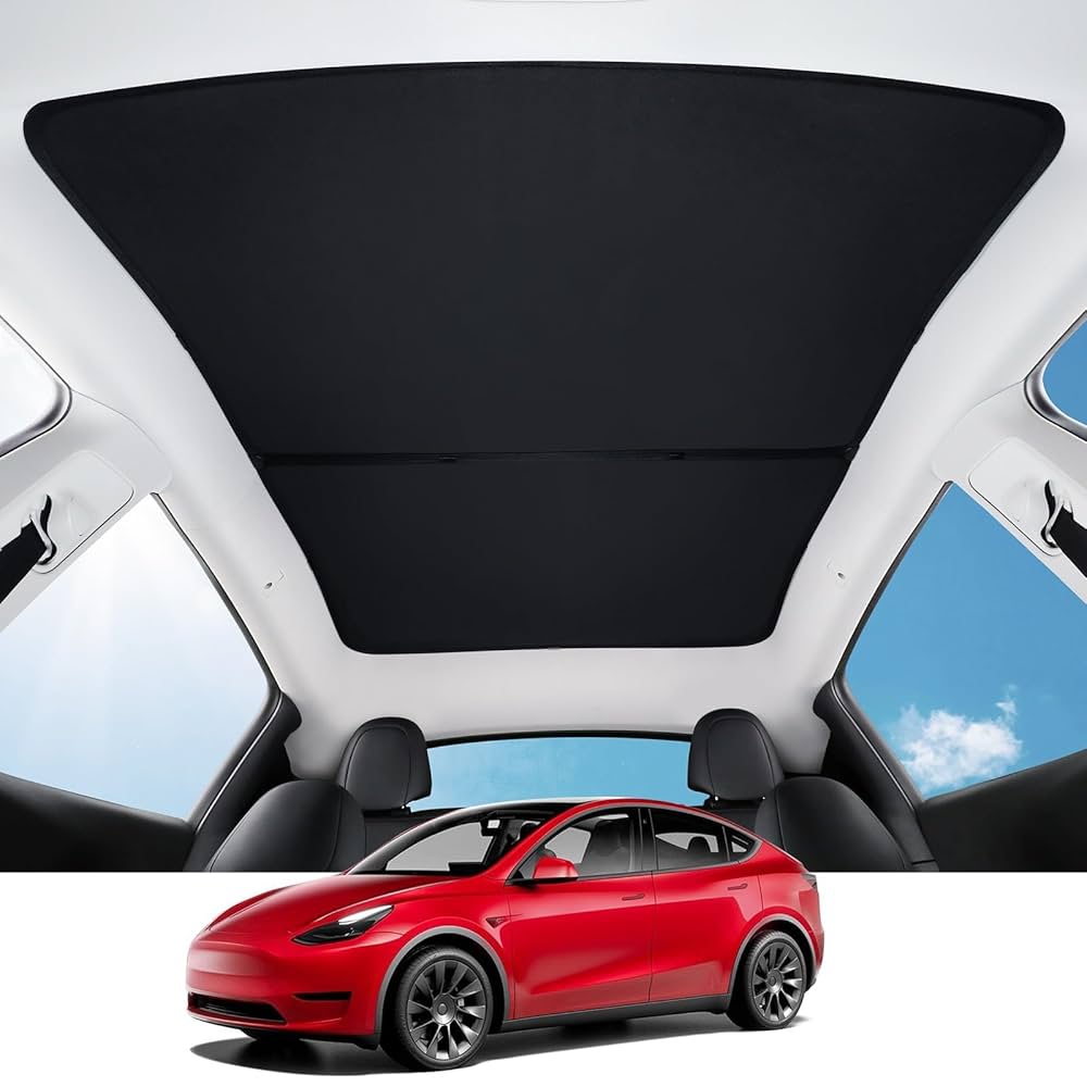TESLA Model Y サンシェード Amazon.com: TSLDRV 2025 Upgrade Sunshade Roof for Tesla